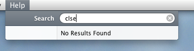 Mac OS X Help Search